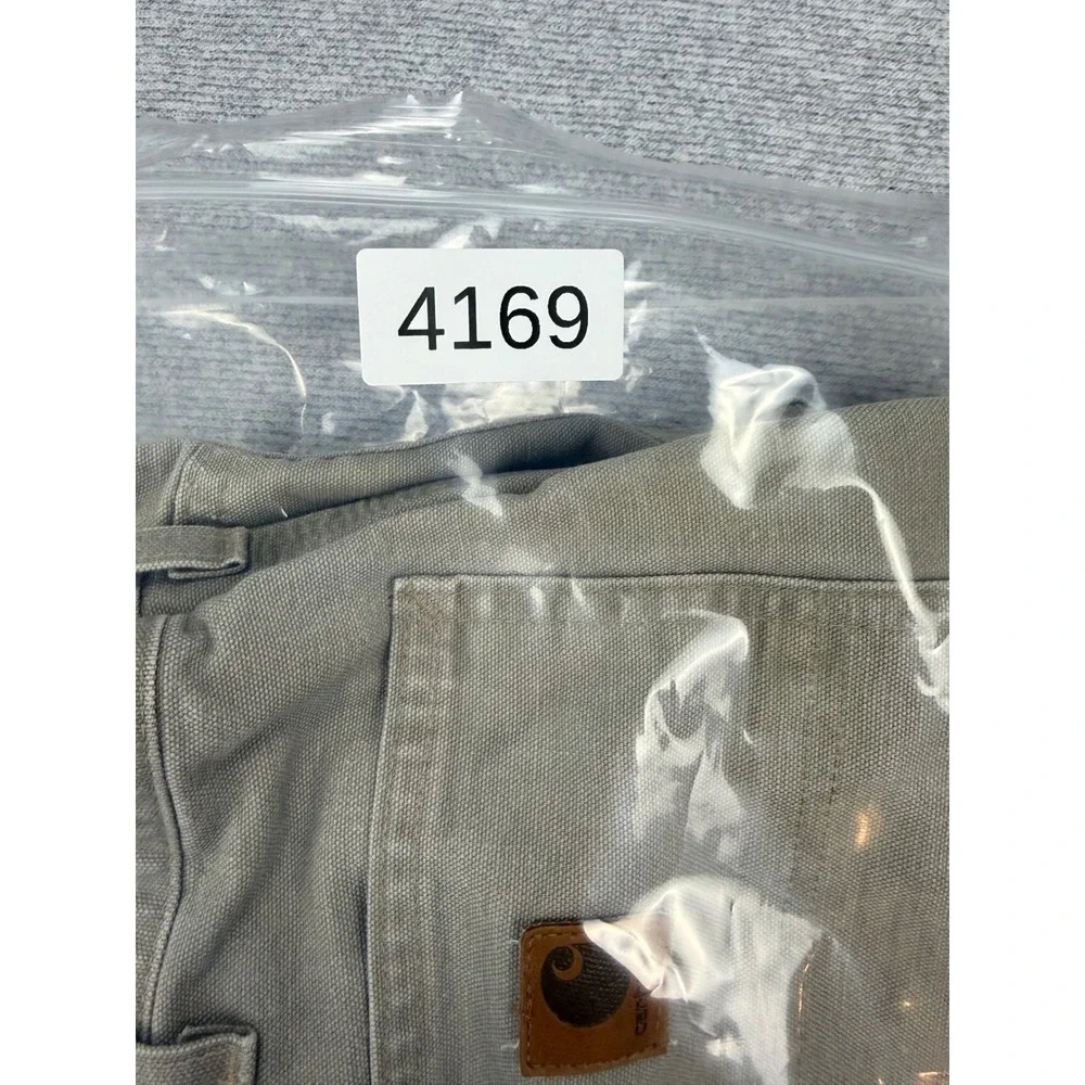 Carhartt‎ B28 DES Mens 36 Canvas Carpenter Shorts Desert Tan Distressed Workwear